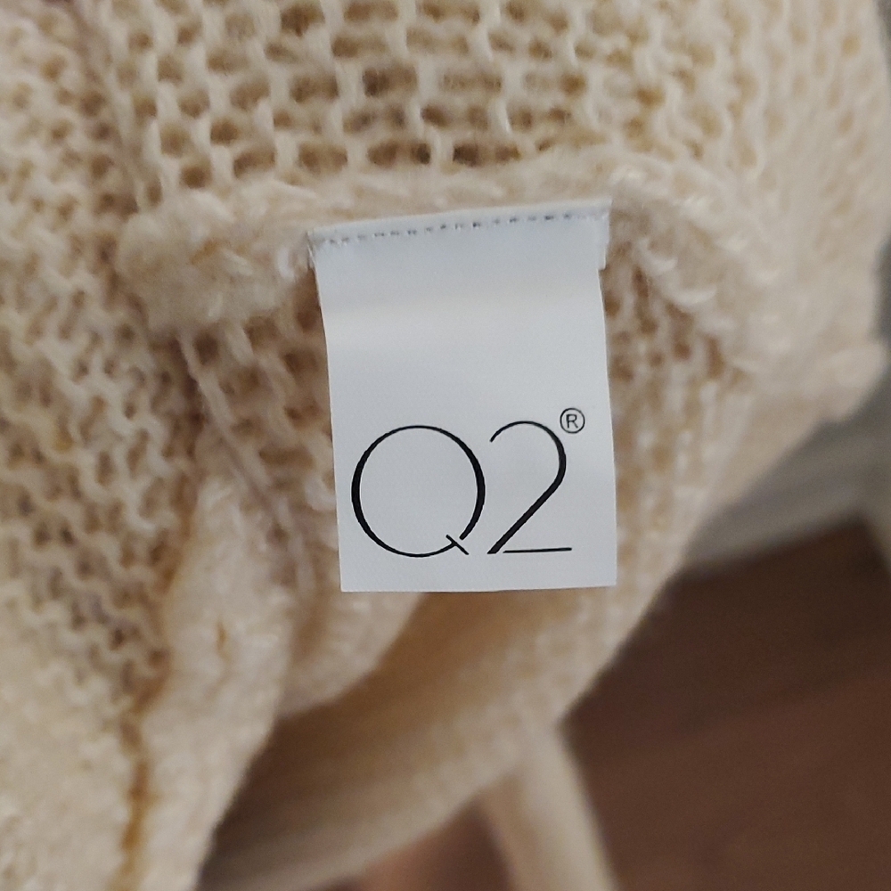 Chic Cream Open-Front Cardigan - Picture 10 of 10